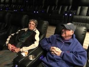 Movies were cozy outings that I enjoyed with Mom & Dad, right up to the final stage of dementia. Here we are at Downton Abbey.